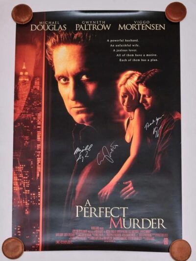 "A Perfect Murder" Autographed Movie Poster