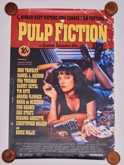 "Pulp Fiction" Autographed Movie Poster