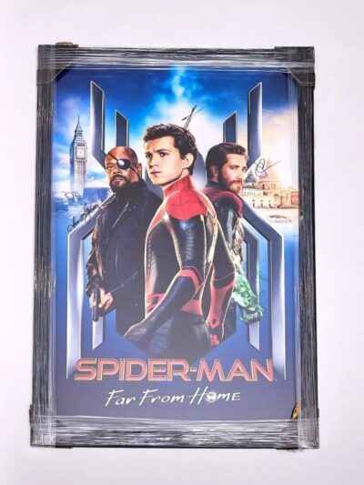 Framed Spider-Man "Far From Home" Autographed Movie Poster