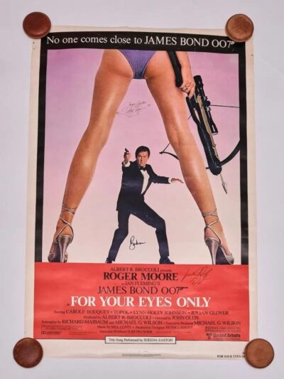 "James Bond: For Your Eyes Only" Bond Autographed Movie Poster