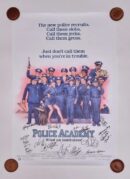 "Police Academy" Cast Signed Movie Poster