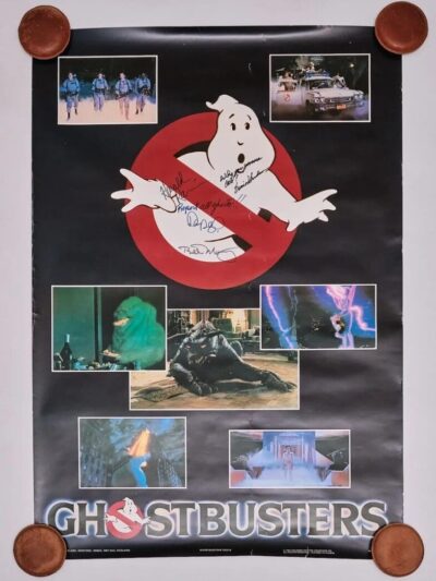 "Ghostbusters" Autographed Movie Poster