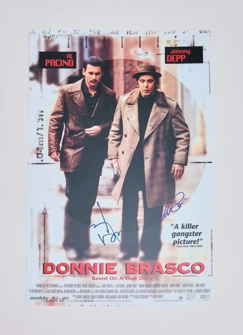 "Donnie Brasco" Autographed Mini Movie Poster