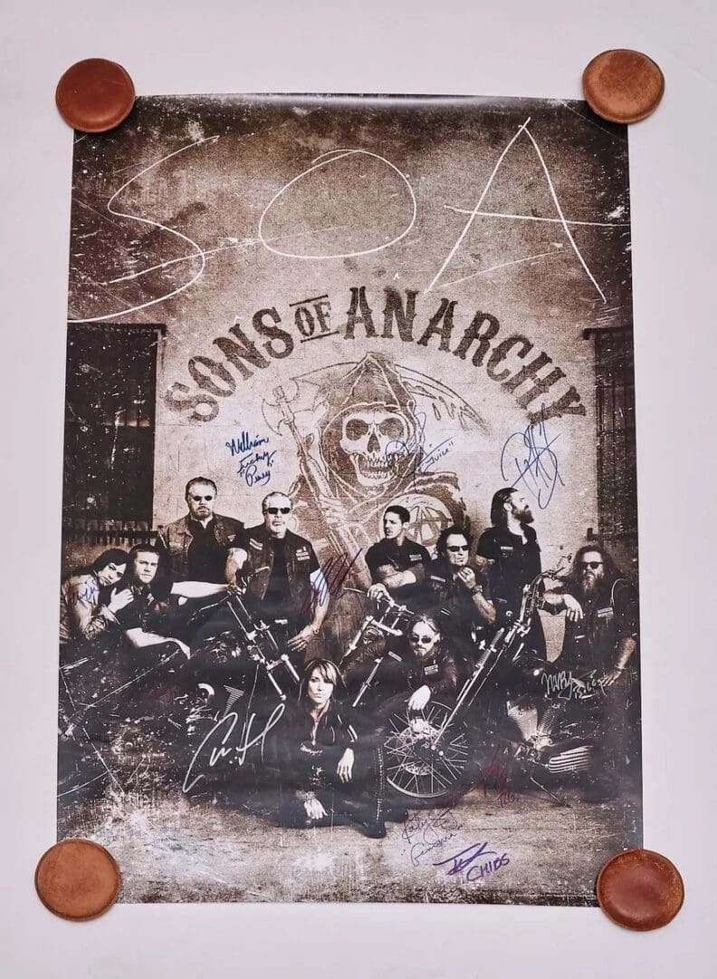 "Sons of Anarchy" Cast Signed Poster