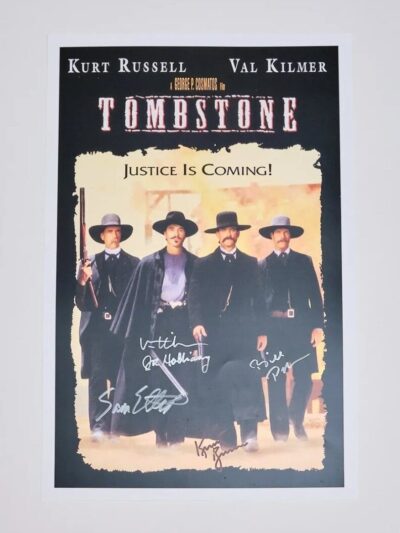 "Tombstone" Cast Autographed Mini Movie Poster