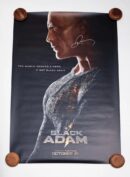 "Black Adam" Movie Poster Autographed by Dwayne Johnson