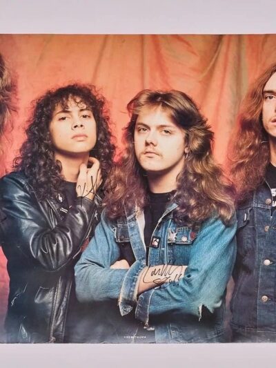 "Metallica" Band Signed Poster