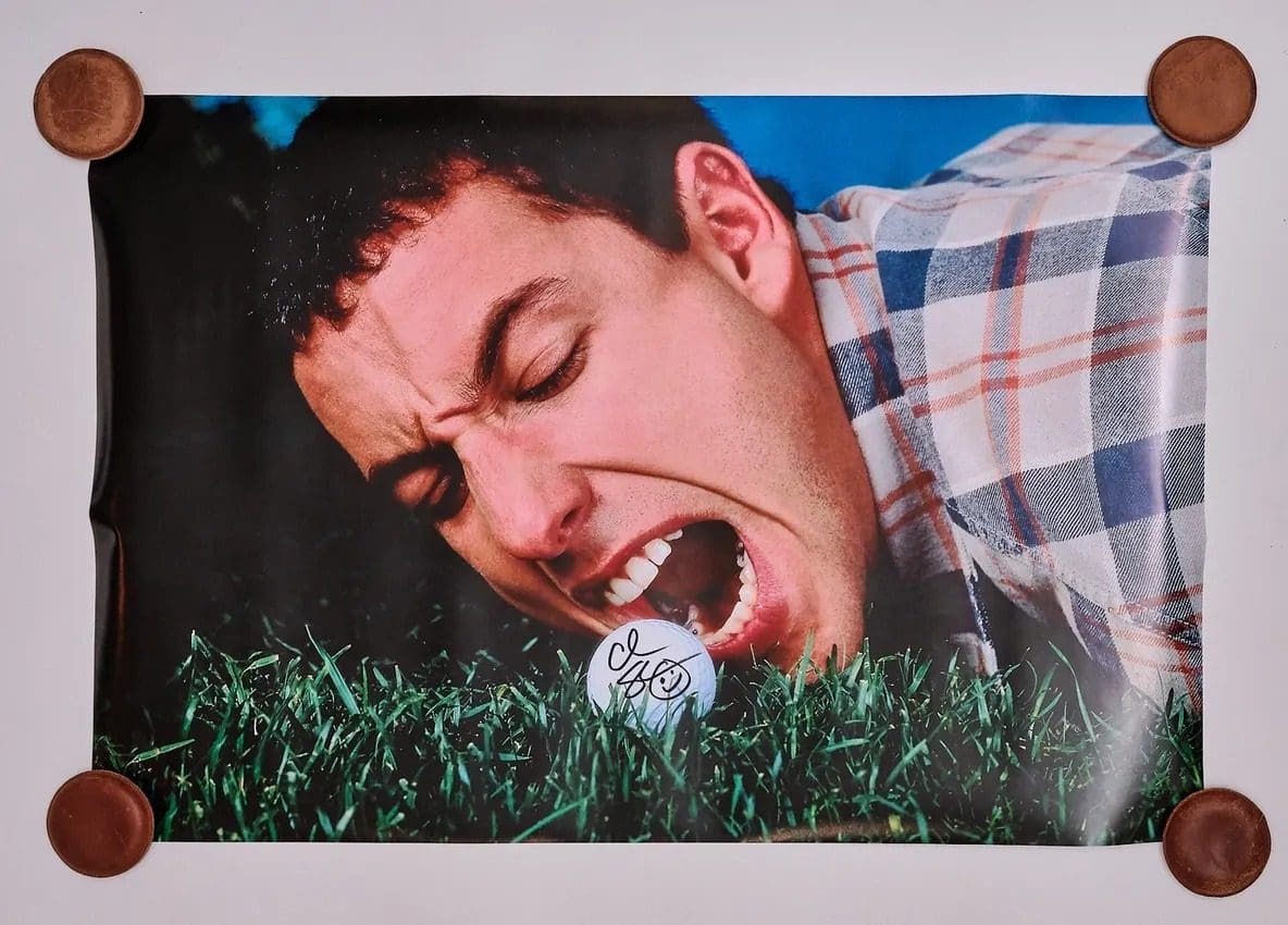 "Happy Gilmore" Adam Sandler Autographed Poster