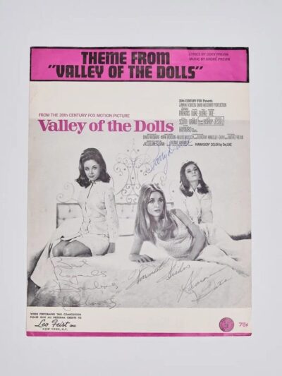 "Valley of the Dolls" Autographed Sheet Music
