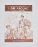 "Beach Boys" Band Signed Sheet Music "I Get Around"