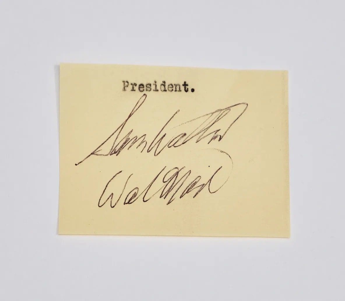 "Sam Walton" Signature " Walmart Founder