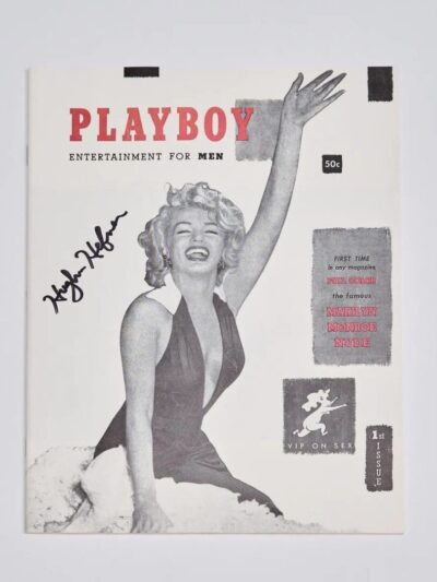 "Playboy" Hugh Hefner Autographed Reprint First Issue