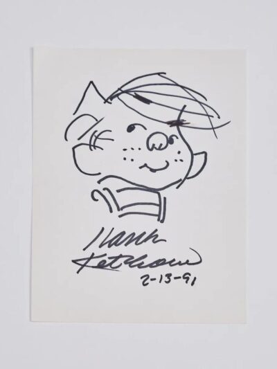 "Hank Ketcham" Sketch of Dennis