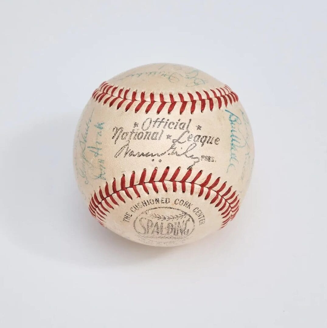 "National League Baseball" Autographed by 1950's Brooklyn Dodgers - Image 6