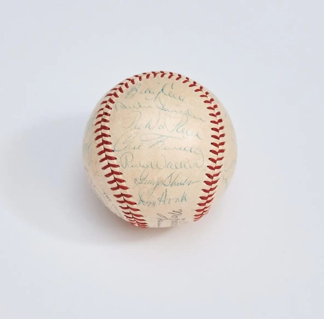 "National League Baseball" Autographed by 1950's Brooklyn Dodgers - Image 4