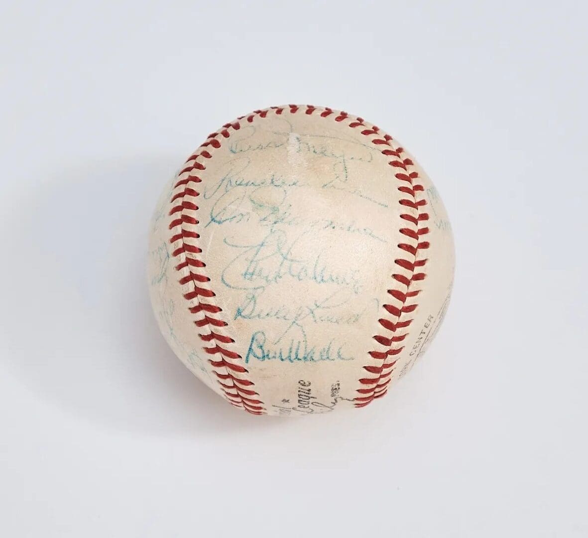 "National League Baseball" Autographed by 1950's Brooklyn Dodgers - Image 2