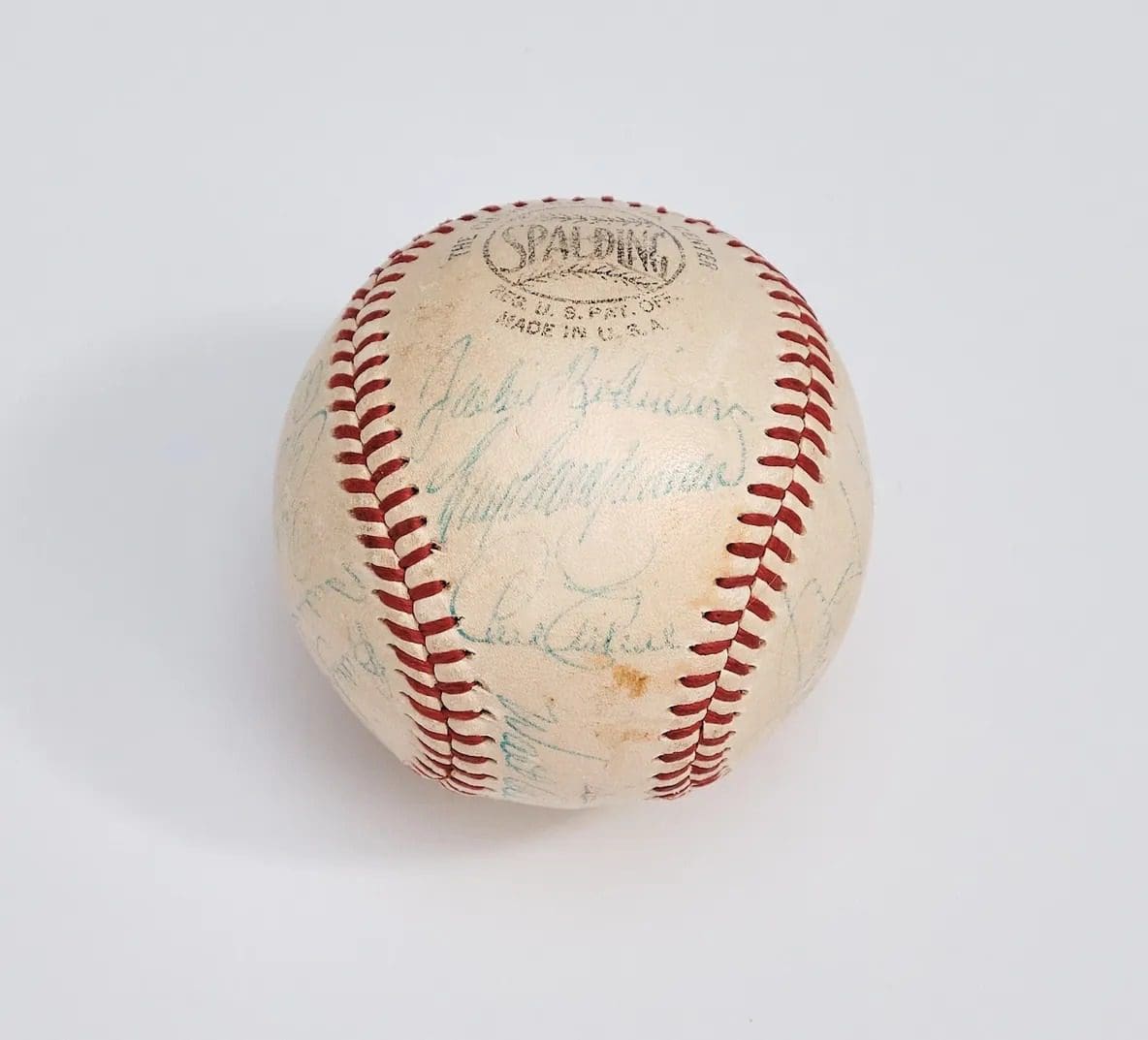 "National League Baseball" Autographed by 1950's Brooklyn Dodgers