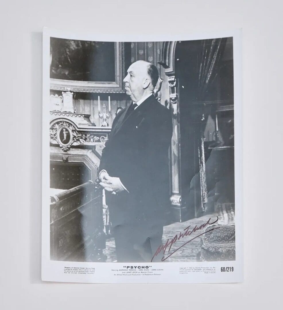 "Alfred Hitchcock" Autographed 8x10 Photo