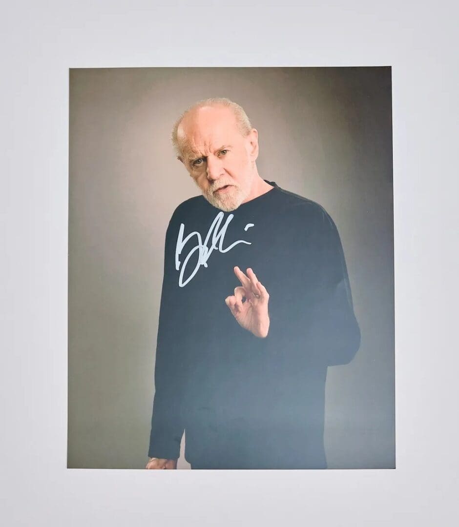 "George Carlin" Autographed 8x10 Photo