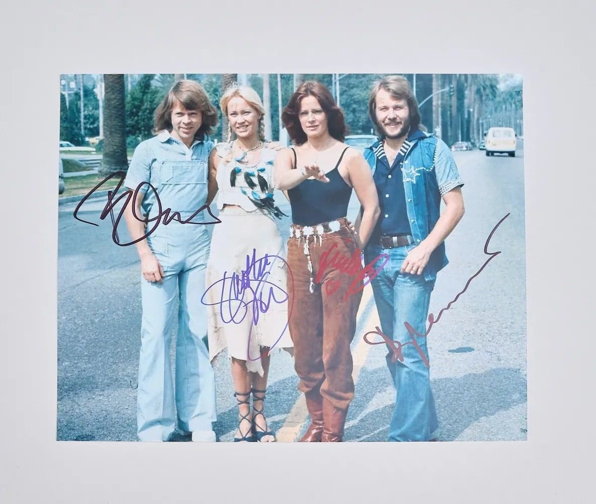 "ABBA" Band Signed 10x8 Photo