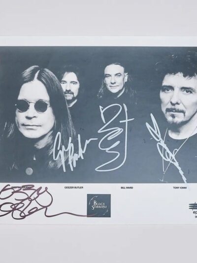 "Black Sabbath" Autographed Band Photo 10x8