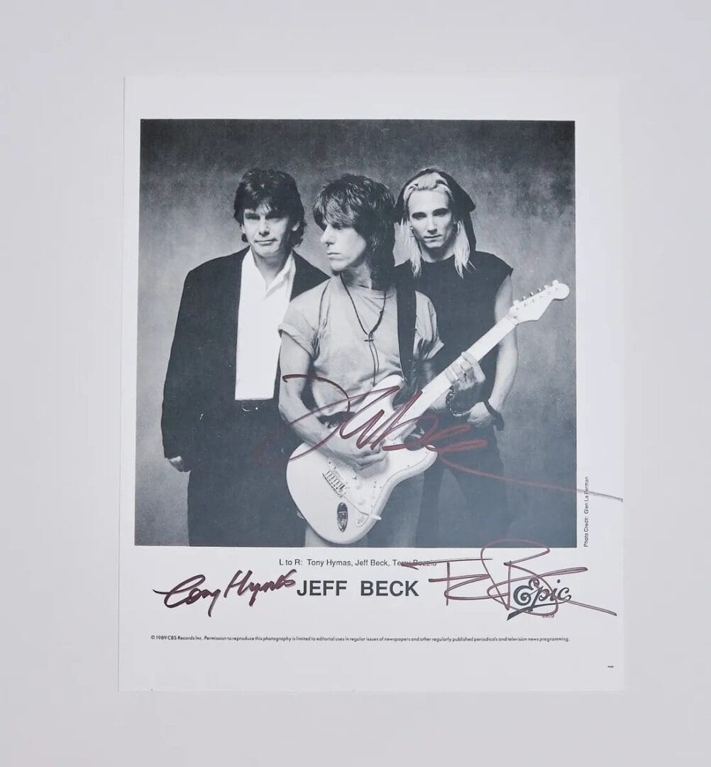 "Jeff Beck" Signed 8x10 Photo