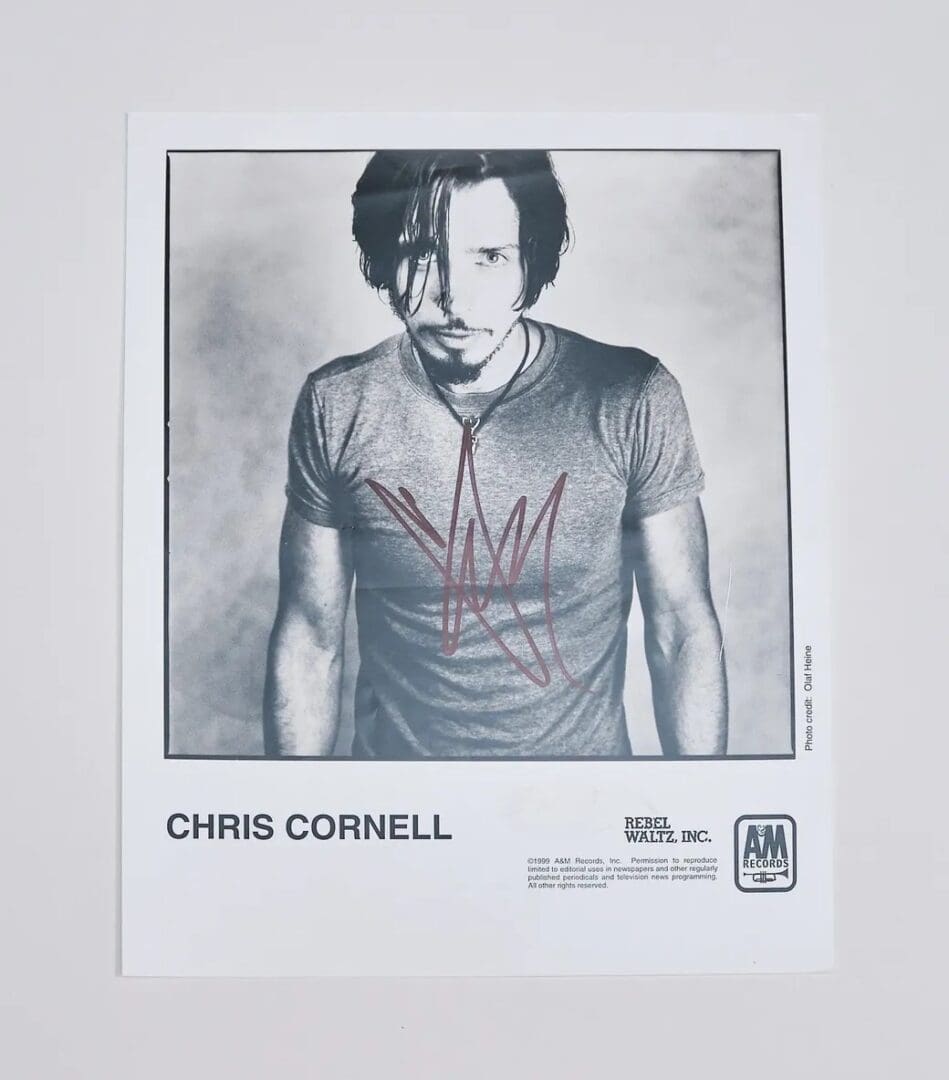 "Chris Cornell" Autographed 8x10 Photo