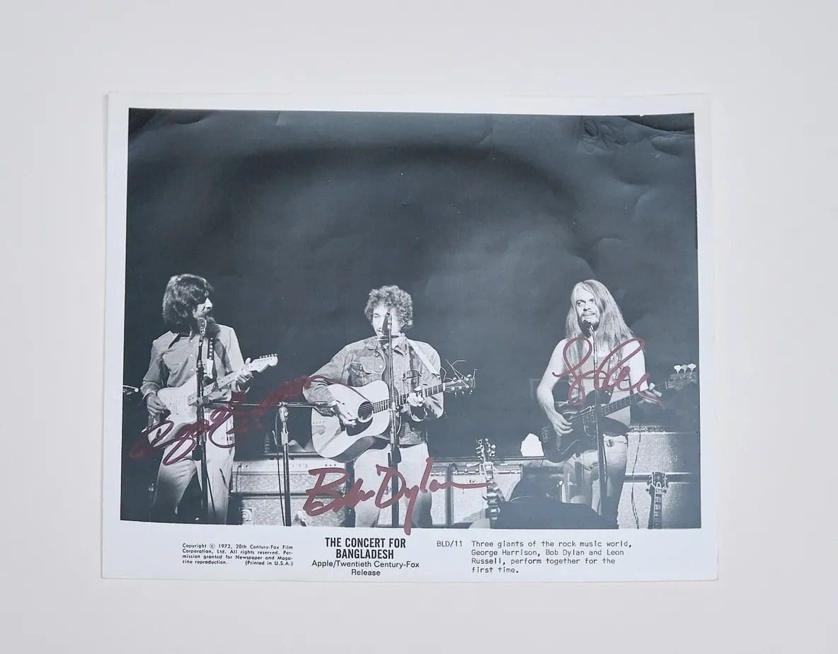 "The Concert for Bangladesh" Autographed 10x8 Photo