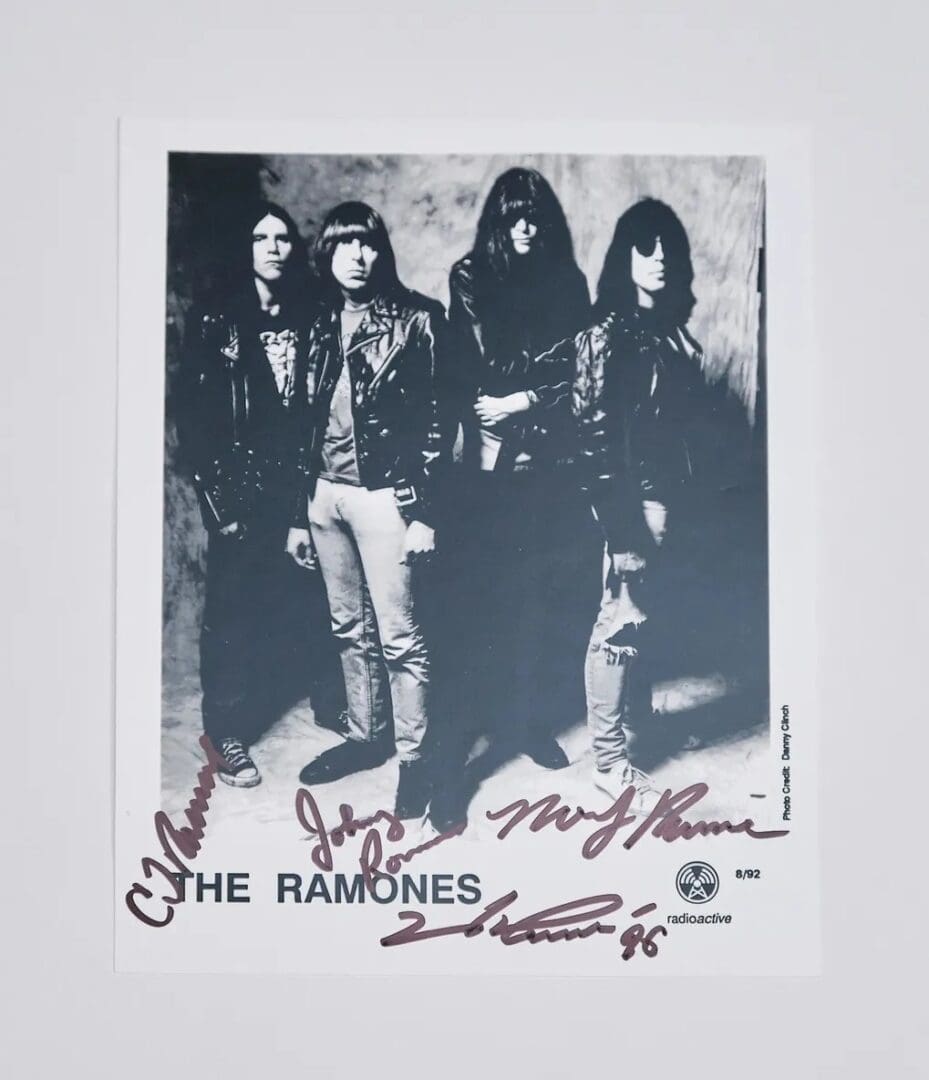 "The Ramones" Autographed 8x10 Photo