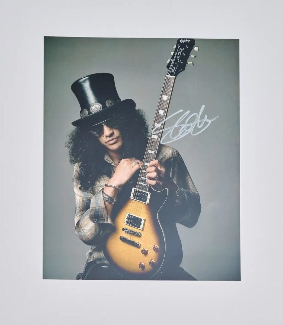 "Slash" Autographed Photo 8x10