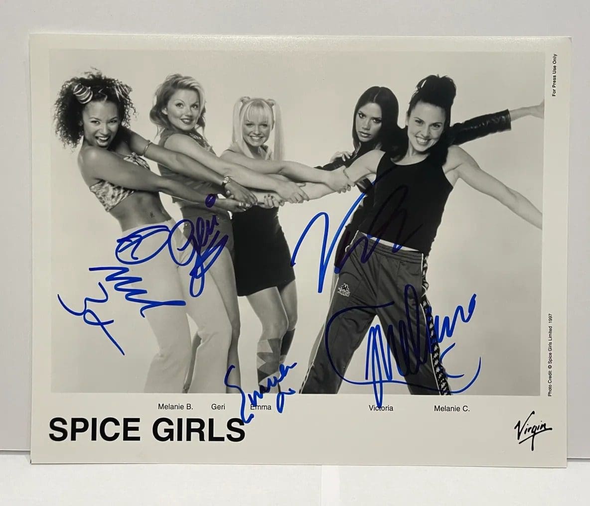 "Spice Girls" Autographed 10x8 Photo