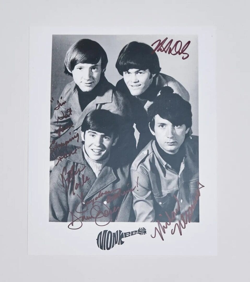 "The Monkees" Autographed 8x10 Photo