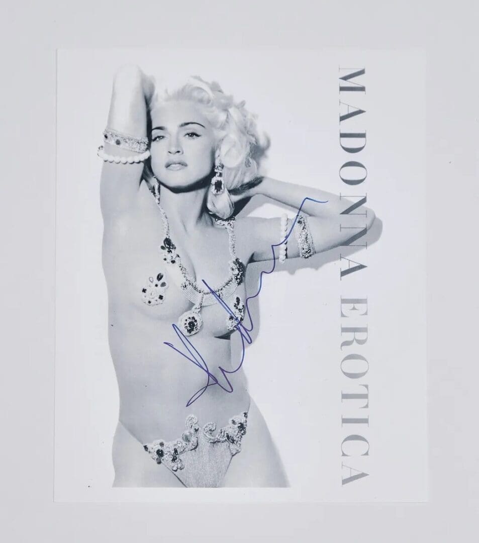 "Madonna" Autographed (B&W) 8x10 Photo
