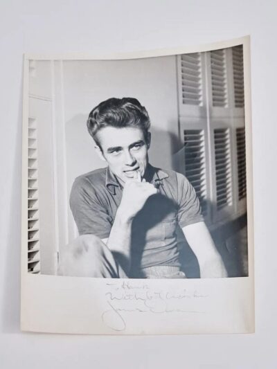 "James Dean" Autographed 8x10 Portrait Photo
