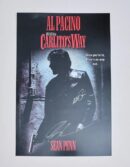 "Carlito's Way" Mini Movie Poster Autographed by Al Pacino and Sean Penn