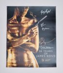 "50 Years of James Bond" Mini Poster Autographed by Bond Actors