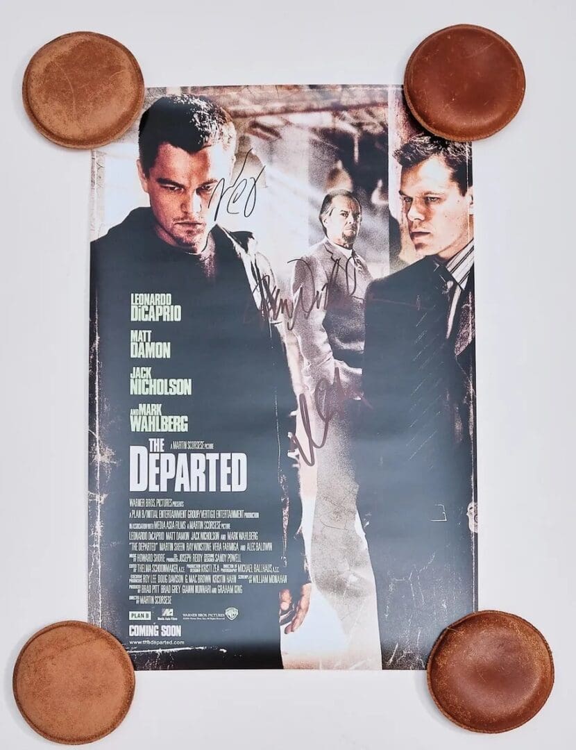 "The Departed" Autographed Mini Movie Poster