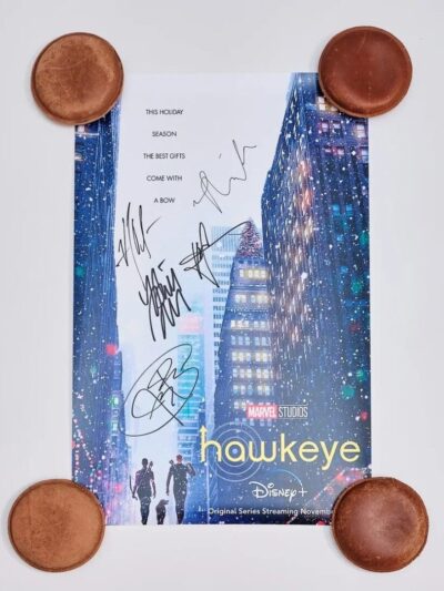 "hawkeye" Autographed Mini Movie Poster