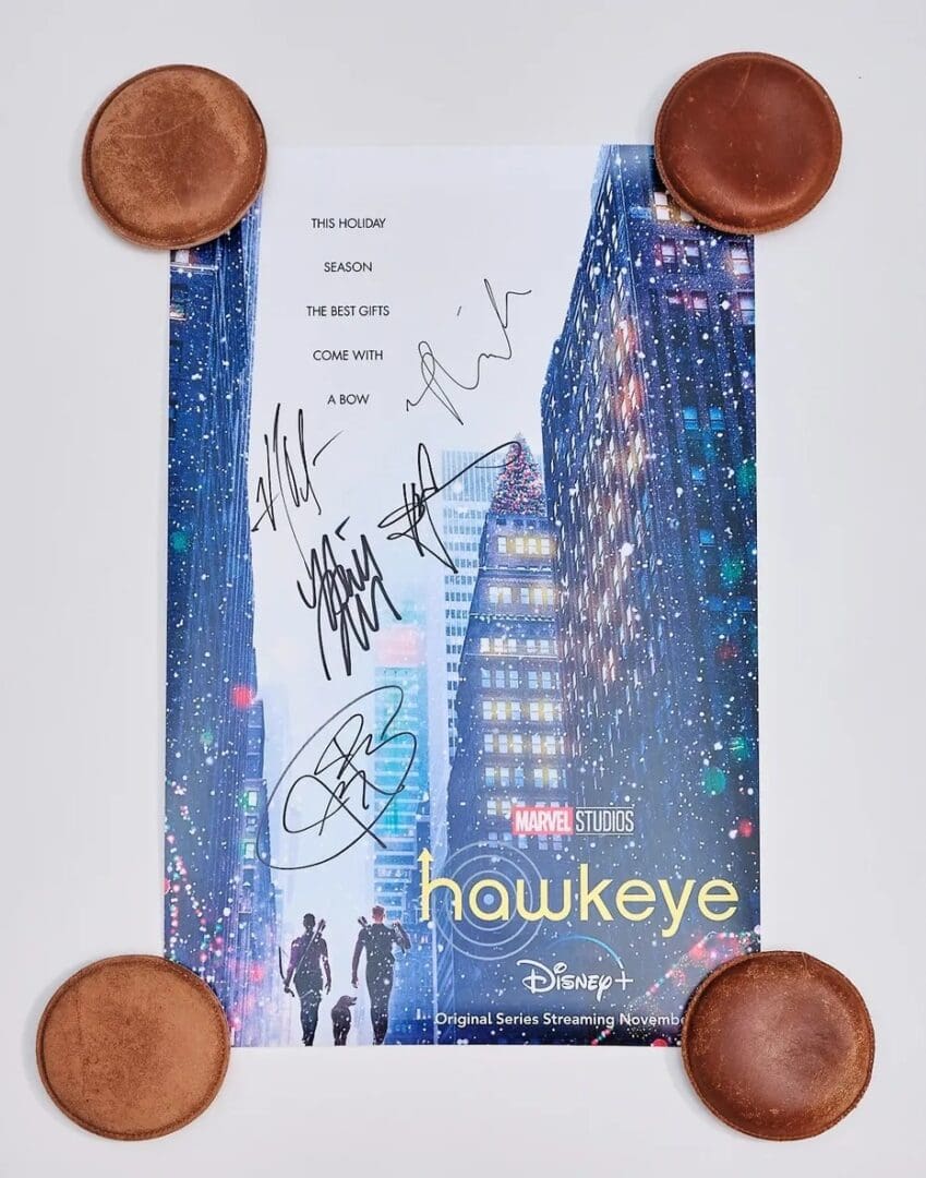 "hawkeye" Autographed Mini Movie Poster
