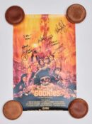 "Goonies" Cast Autographed Mini Move Poster