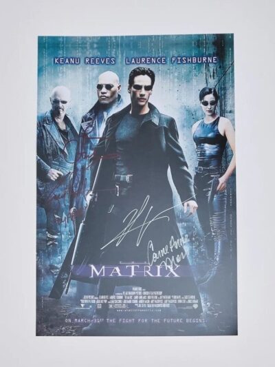 "The Matrix" Autographed Mini Movie Poster