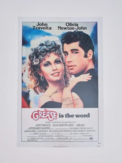 "Grease" Autographed Mini Movie Poster
