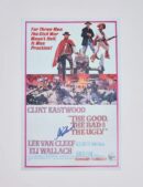 "The Good, The Bad and The Ugly" Mini Movie Poster Signed by Clint Eastwood