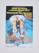 "Diamonds Are Forever" Mini Movie Poster Autographed by Sean Connery