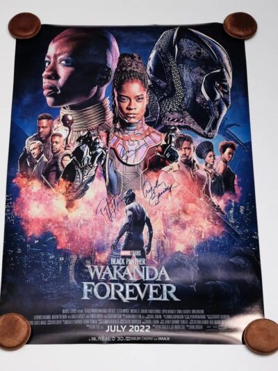 "Black Panther: Wakanda Forever" Autographed Movie Poster