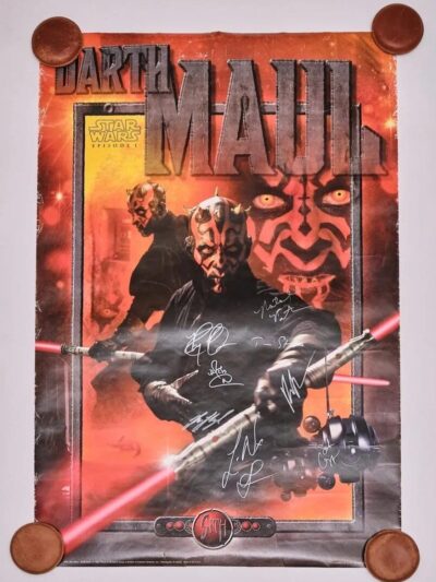 "Star Wars Episode I: Darth Maul" Cast Signed Movie Poster