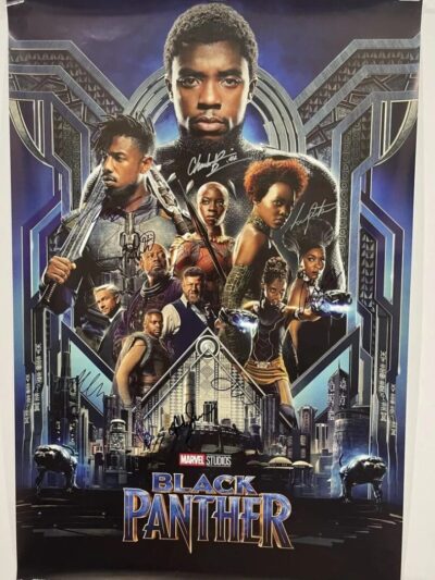 "Black Panther" Autographed Movie Poster