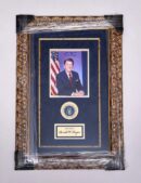 Framed President Ronald Reagan Autographed Photo