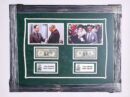 Framed "Trading Places" Autographed $1 Bills