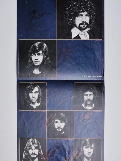 "Electric Light Orchestra" Band Autographed Album Inner Sleeve Poster